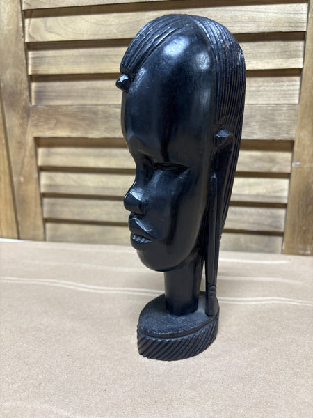 Solid Wood Carved Tribal Sculpture