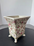 Winwood Crackled Vintage Clawfoot Ceramic Planter