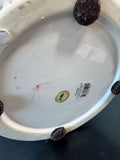 Three Hands Pottery Large White Pierced Lidded Ginger Jar
