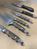 Assorted Knives With Knife Block Holder