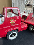 Tonka TFD Vintage Pressed Steel Aerial Ladder Fire Truck with Side Ladders