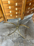 Lightweight Glass/Brass Side Table/Plant Stand