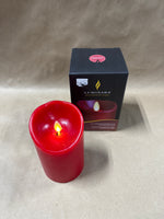 Burgundy Cinnamon Scent Luminara Flameless Candle WORKS