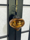 Amber Mercury Glass Ornaments, 12 pc