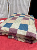 (E) Vintage Patchwork Hand Made Quilt