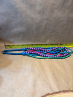 Multi Strand/Color Wooden Beaded Necklace