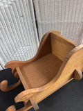 Primitive Style Piece-Together Wooden Decorative Sleigh