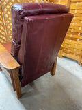 Mission Style Leather Reclining Chair