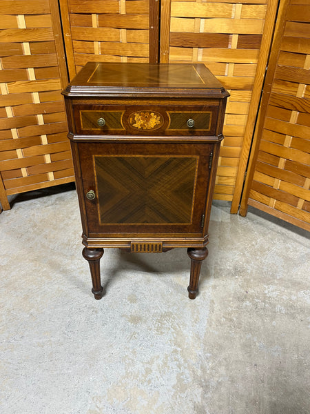 Antique Night Stand with Inlay