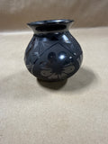 Aurelia Aldavarez Lopez Black Pottery Vase — Signed