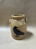 Crackled Style Crow Crock