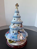 Bradford Exchange Vintage Elvis Presley Collectible Porcelain Christmas Tree