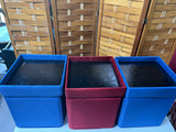 Set of 3 Fabric Storage Cubes with Trays