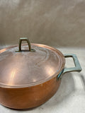 (C) Paul Revere Copper Stock Pot With Brass Handles