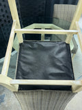 Glass Top Table with (2) Chairs