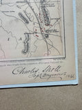 1865 Engraving "Chattanooga and its Defences"