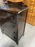 Vintage Dark Wood Tone Dresser