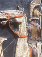 Wall Relief of Knight on Horse