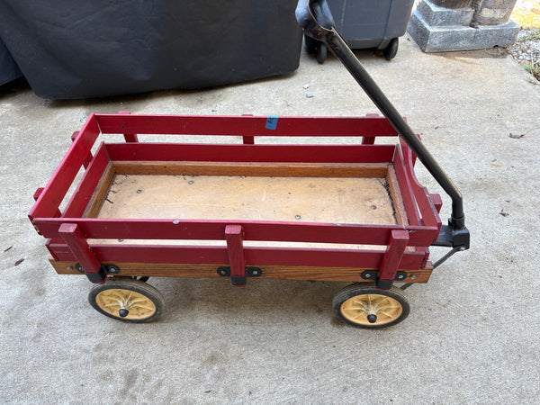 Red Wooden Wagon
