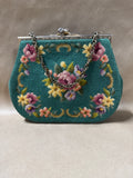 Floral Needlepoint Handbag