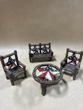 Miniature Outdoor Table And Chairs Set