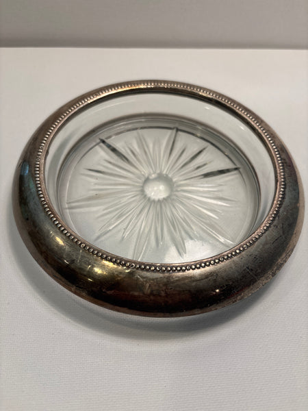 Sterling & Glass Frank M. Whiting Wine/Champagne Coaster