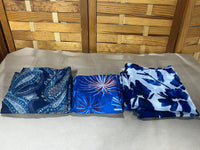 Blue Scarf Lot, 3 pc