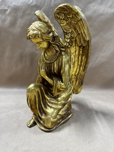 Mid Century Heavy Gold Angel