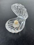 Waterford Crystal Clam Shell with Pearl in Box (E)