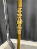 Brass Vintage Swing Arm Floor Lamp (WORKS)