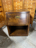 Henredon (not marked) Campaign Style Nightstand with Power Plug