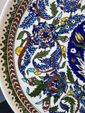 Turkish Hand Painted Boho Large Ceramic Platter or Tray
