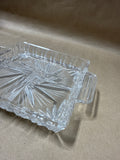 Square Divided Clear Glass Dish