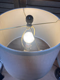Pair of Lightweight Brown Metal Lamps
