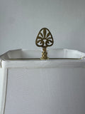 Botanical Blue & White Chinoiserie Ceramic Urn Lamp (WORKS)