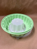 3 Piece Green Tupperware Gelatin Jello Mold
