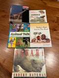 Homeschooling Book Lot D, Animals, 5 hard cover books