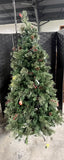 6 1/2 ft. Faux Christmas Tree, Partially Lit