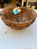 Hanging Wire 14”  Basket w/Liner (Two Available)
