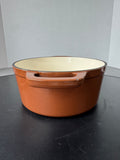 Brown Smith & Clark Ironworks 3 Qt Enameled Cast Iron Dutch Oven