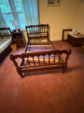 Pennsylvania House Pair of Twin Beds, with Side Rails and Support Slats