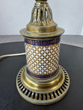 Antique Brass Argand Electric Converted Oil Lamp AS IS (READ DESCRIPTION CAREFULLY) (B)