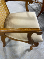 Haynes Furniture Cane Back Arm Chair