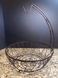 Metal Scrolled Fruit Basket