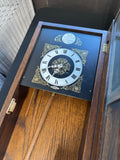 Tempus Fugit Vintage Wood Cased Westminster Chime Pendulum Wall Clock with Key