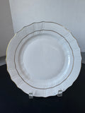 Herend Hungary 1524 Golden Edge White Dinner Plate (A) (7 AVAILABLE—PRICED INDIVIDUALLY AT $75 EACH)