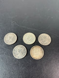 Kennedy Half Dollars - 5 Pieces