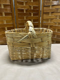 Woven Rectangle Market Basket with Single Handle (B)