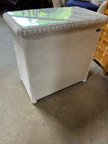 White Wicker Dresser with Glass Top, by Pier 1