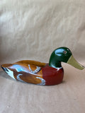 Hand Painted Mallard Duck With Hollow Back
